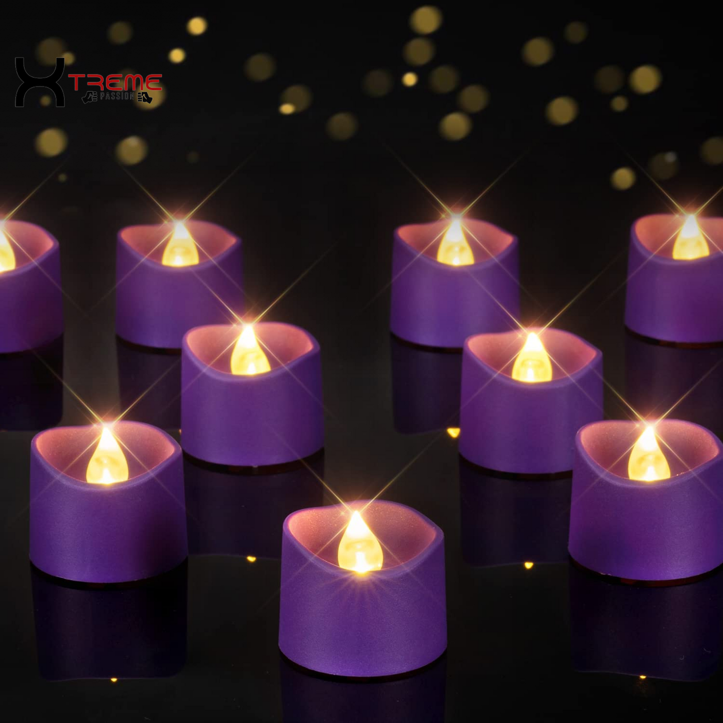24Pcs Flickering Flameless LED Tea Lights - 200+ Hours of Battery-Operated Ambiance for Weddings, Anniversaries, Halloween, and Christmas Decor